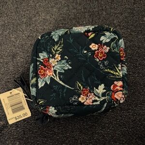 Vera Bradley Mini Travel Case with Clip - Floral Quilted (NWT)